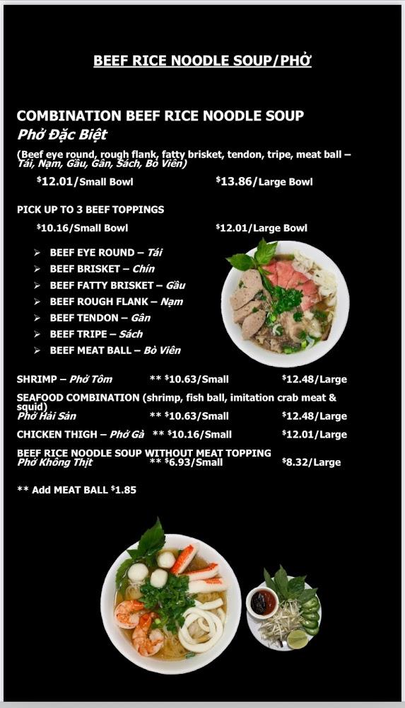 Phở Thiên Ý Menu image 4